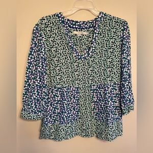 Boden Mollie Bloomsbury Mixed Polka Dot Blouse size Size 10